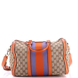 Gucci Vintage Web Boston Bag Gg Canvas #244775G96B
